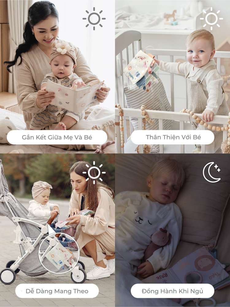 MUGU Sách Vải Kích Thích Đa Giác Quan description image