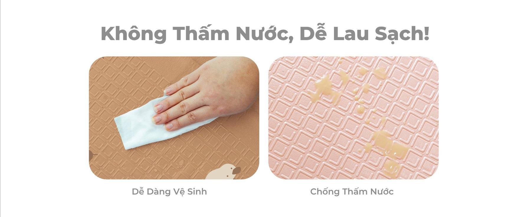 mugu Thảm chơi gấp gọn cho bé - dày 1.5cm description image