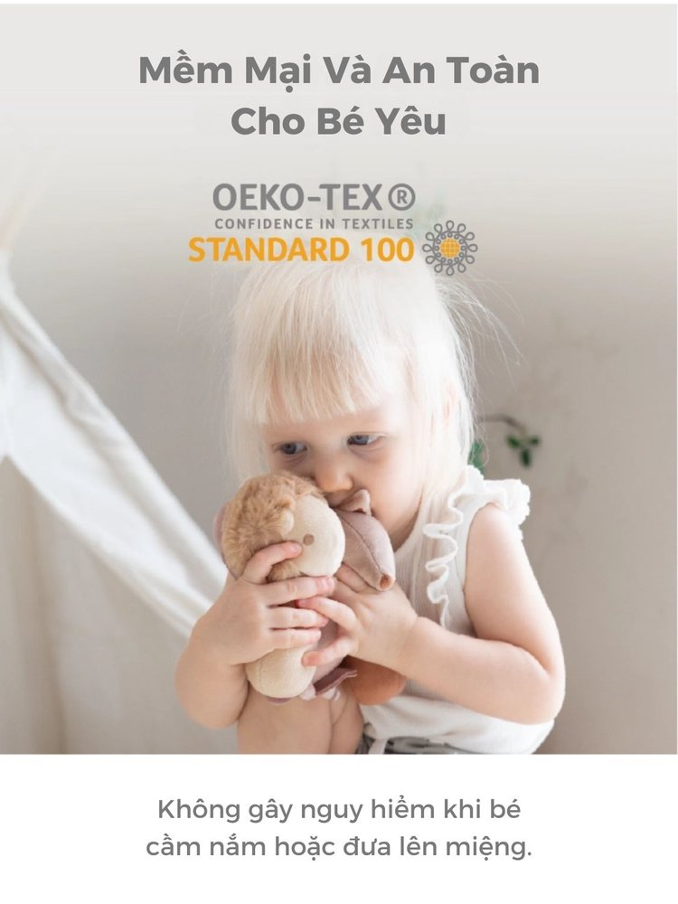 Mugu Set Thú Bông Lục Lạc Cao Cấp description image