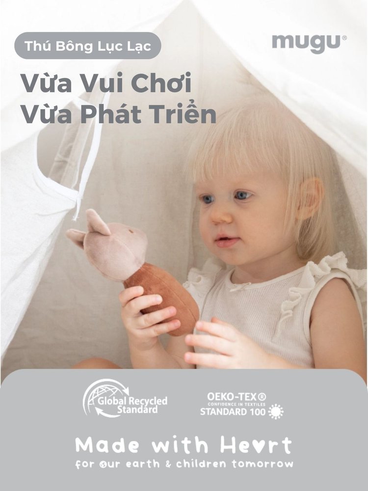 Mugu Set Thú Bông Lục Lạc Cao Cấp description image