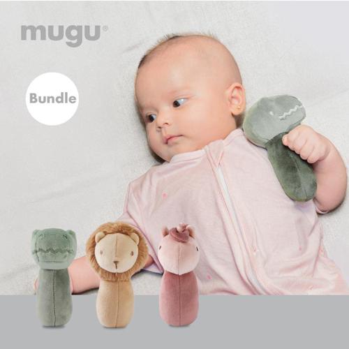 Mugu Set Thú Bông Lục Lạc Cao Cấp