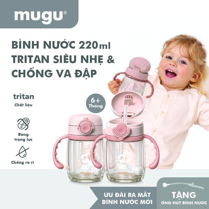 mugu Bình Tập Uống 360 độ Tritan Lúa Mạch Cho Bé - Thiết Kế Mới