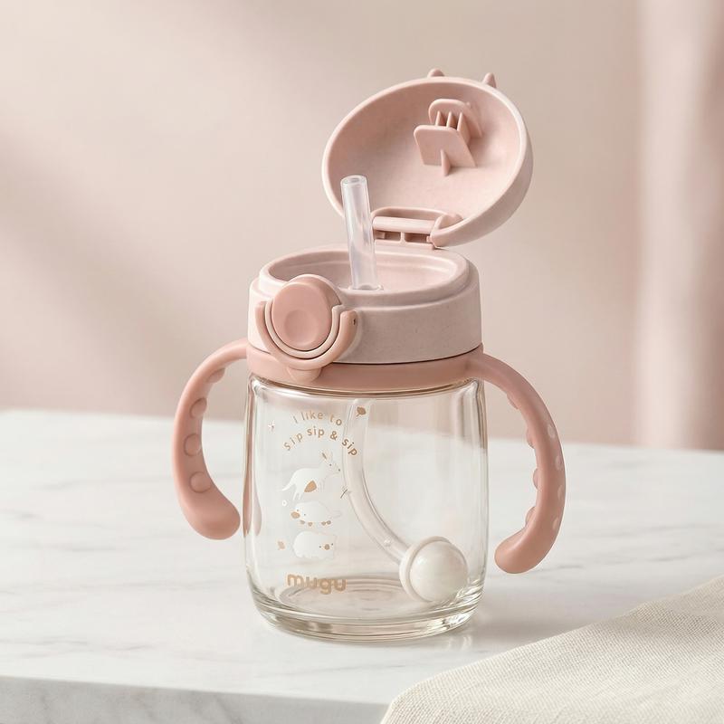mugu Bình Tập Uống 360 độ Tritan Lúa Mạch Cho Bé - Thiết Kế Mới - ảnh 5