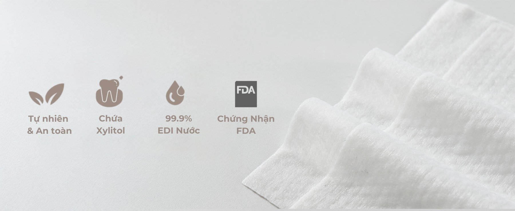 mugu Khăn Ướt Đa Năng Mini Lau Răng Nướu Cho Bé description image