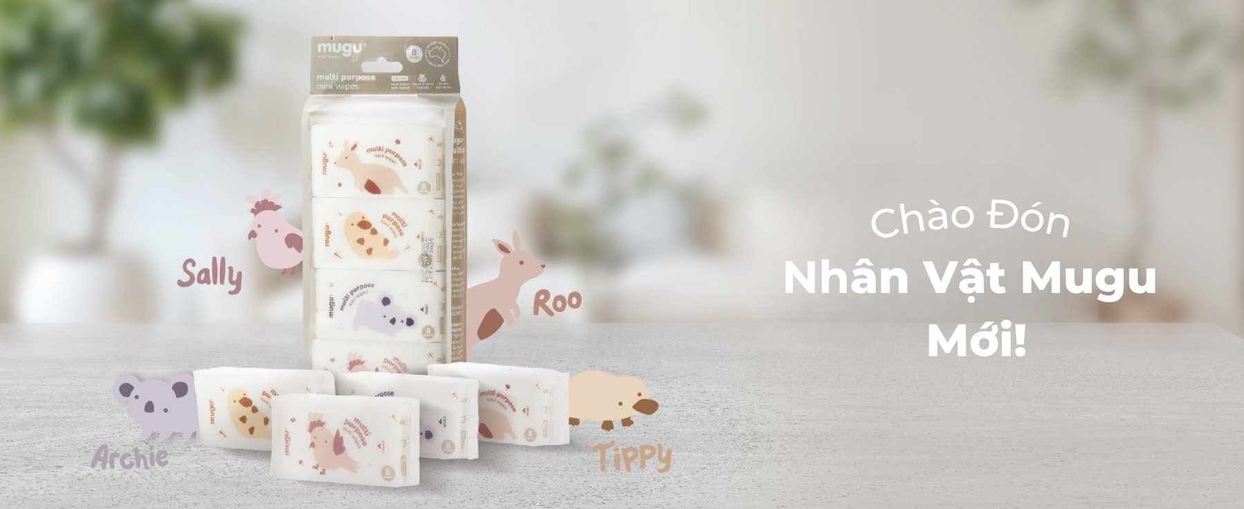 mugu Khăn Ướt Đa Năng Mini Lau Răng Nướu Cho Bé description image