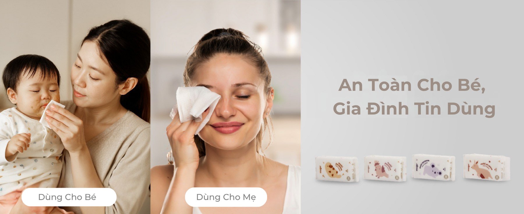 mugu Khăn Ướt Đa Năng Mini Lau Răng Nướu Cho Bé description image