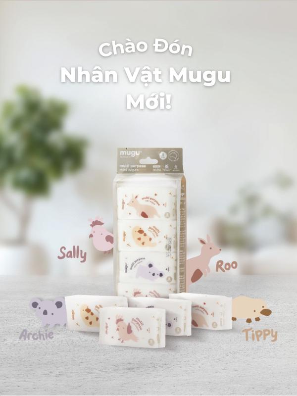 mugu Khăn Ướt Đa Năng Mini Lau Răng Nướu Cho Bé gallery