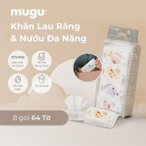 mugu Khăn Ướt Đa Năng Mini Lau Răng Nướu Cho Bé