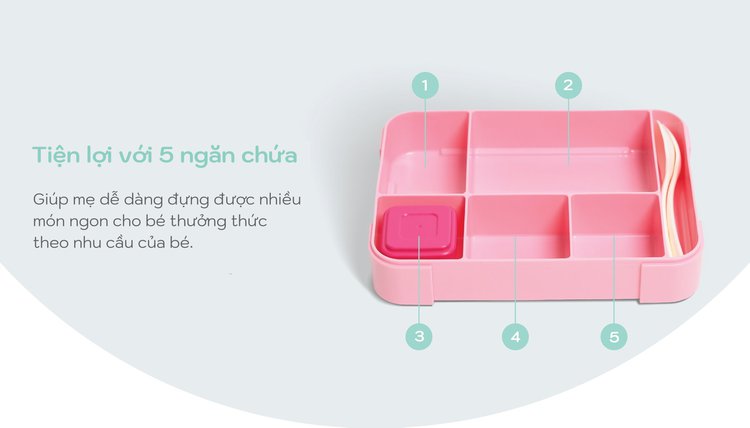 MOOIKIND Hộp Cơm Bento Di Dộng - Everyday Bento Box description image