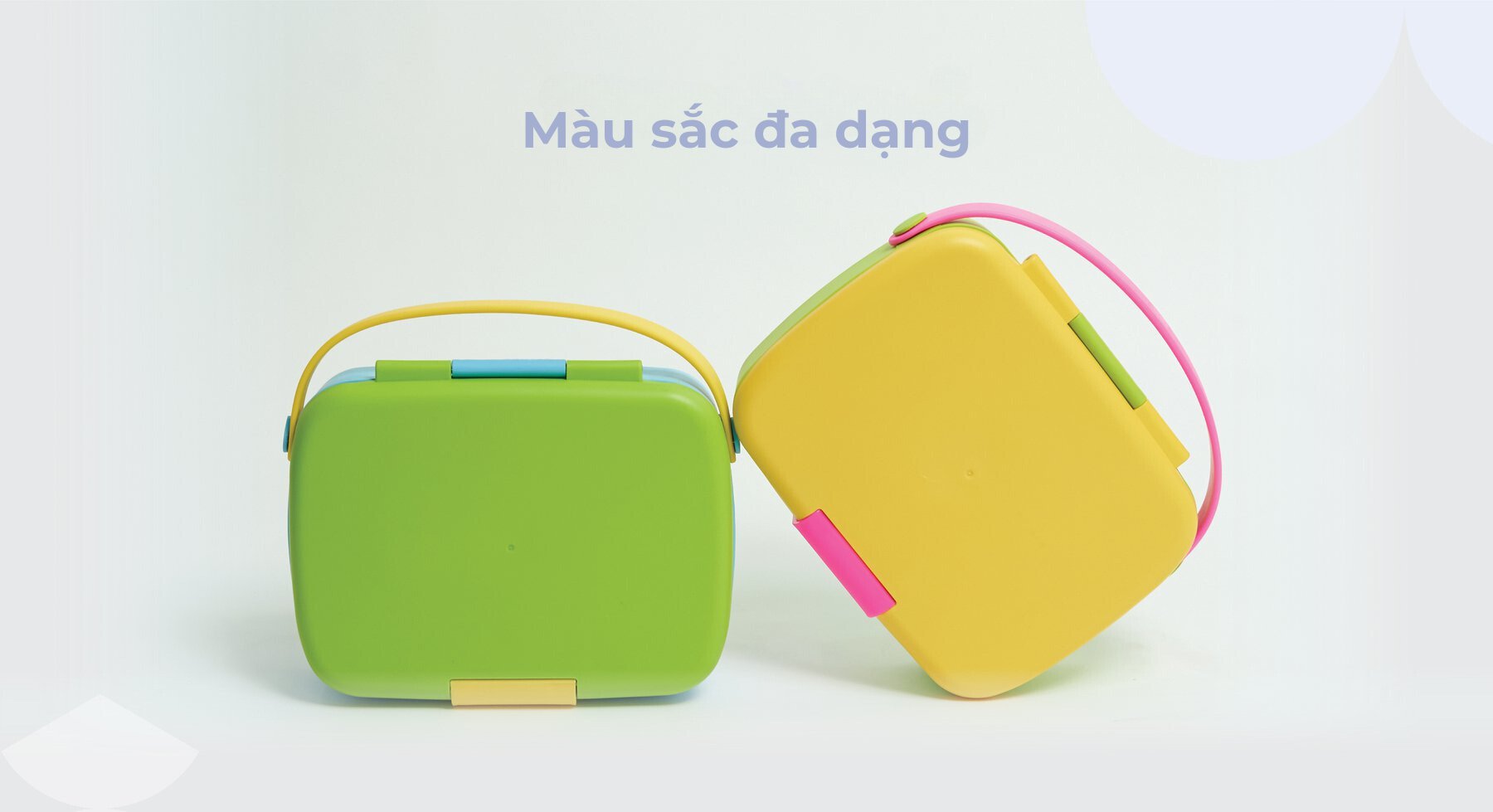 MOOIKIND Hộp Cơm Bento Sắc Màu - Colorblock Bento Box description image