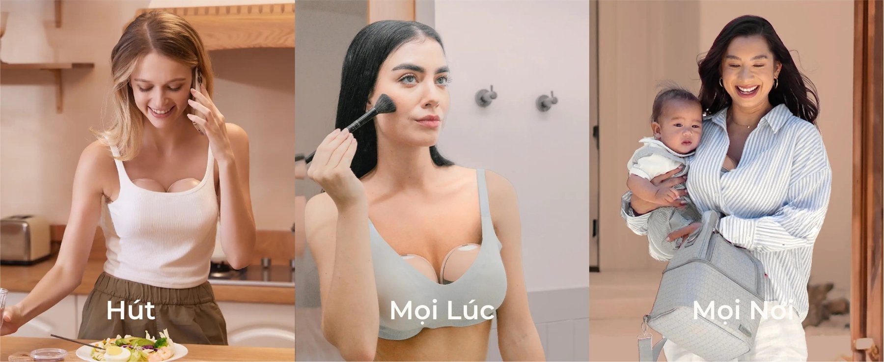 MOOIMOM Trọn Bộ 2 Máy Hút Sữa Không Dây Thế Hệ Mới X1 description image