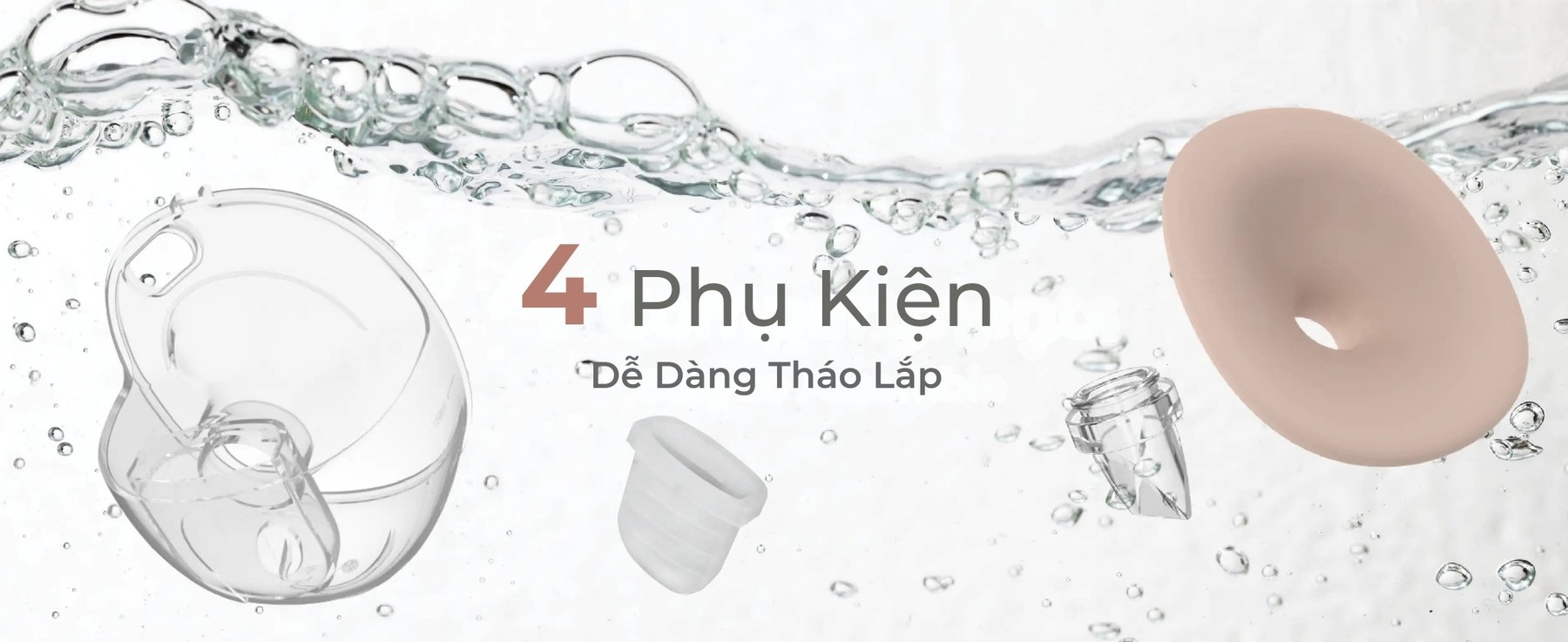 MOOIMOM Trọn Bộ 2 Máy Hút Sữa Không Dây Thế Hệ Mới X1 description image