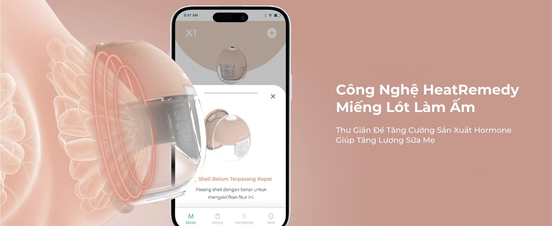 MOOIMOM Trọn Bộ 2 Máy Hút Sữa Không Dây Thế Hệ Mới X1 description image