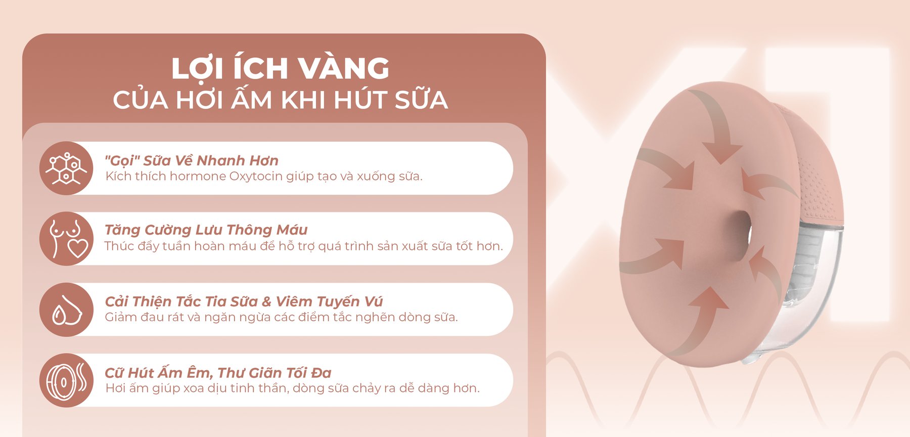 MOOIMOM Trọn Bộ 2 Máy Hút Sữa Không Dây Thế Hệ Mới X1 description image