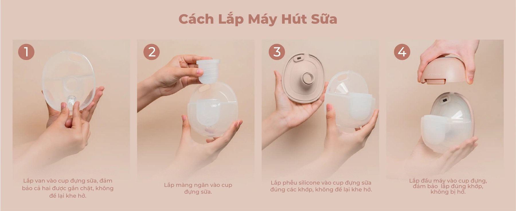 MOOIMOM Trọn Bộ 2 Máy Hút Sữa Không Dây Thế Hệ Mới X1 description image