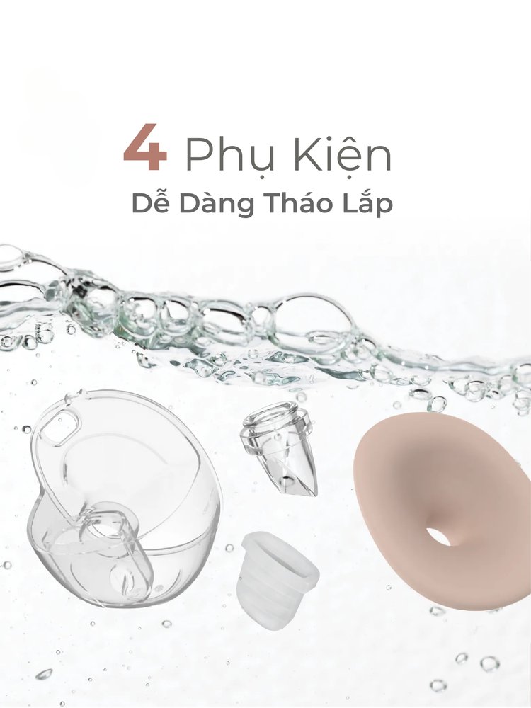 MOOIMOM Trọn Bộ 2 Máy Hút Sữa Không Dây Thế Hệ Mới X1 description image