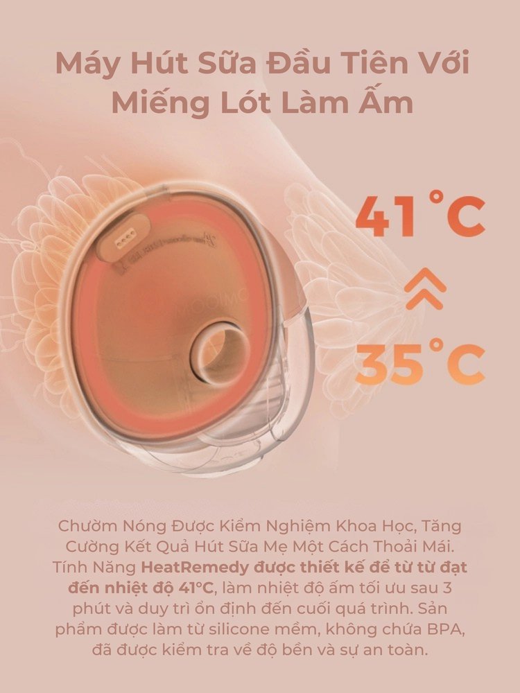 MOOIMOM Trọn Bộ 2 Máy Hút Sữa Không Dây Thế Hệ Mới X1 description image