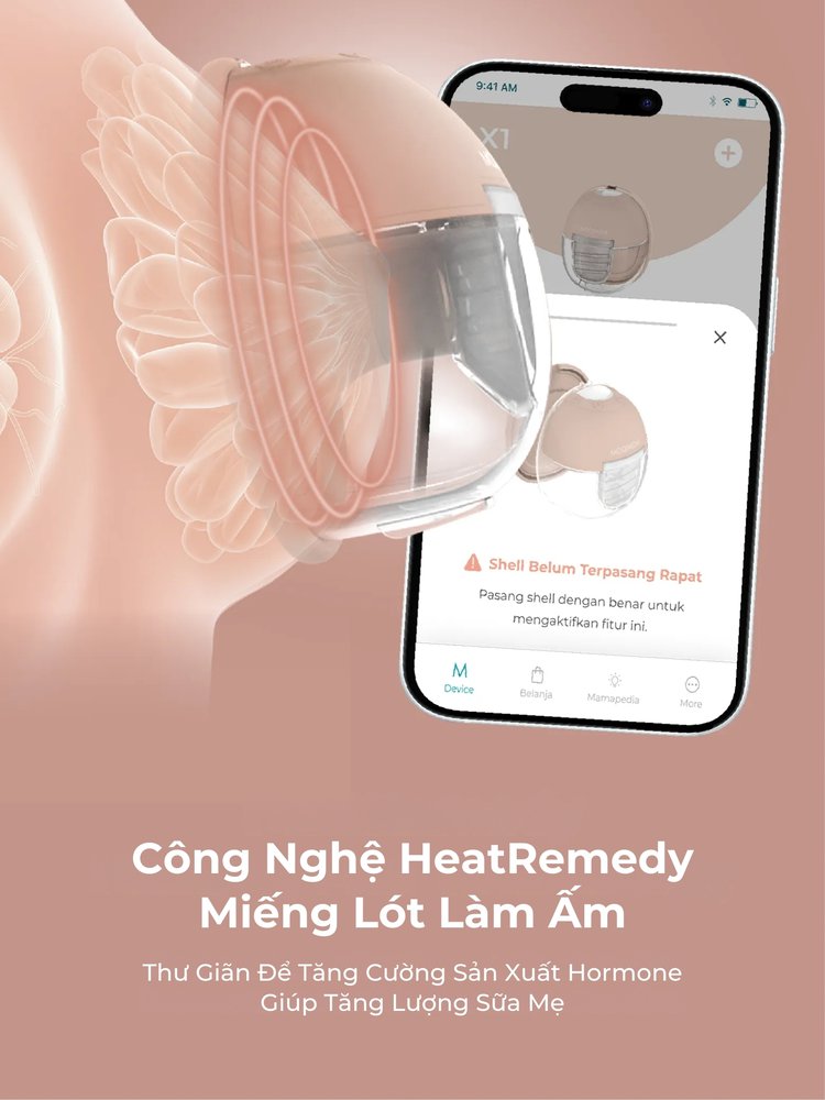 MOOIMOM Trọn Bộ 2 Máy Hút Sữa Không Dây Thế Hệ Mới X1 description image
