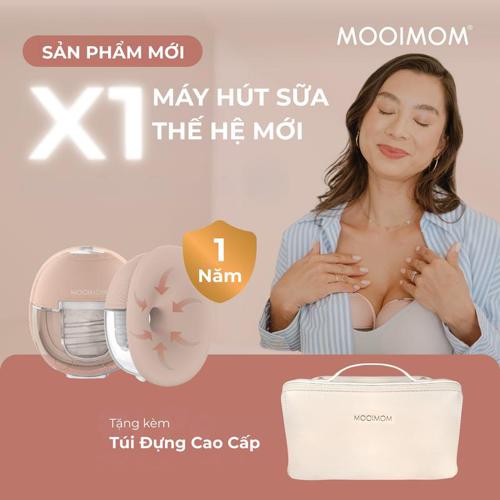 MOOIMOM Trọn Bộ 2 Máy Hút Sữa Không Dây Thế Hệ Mới X1