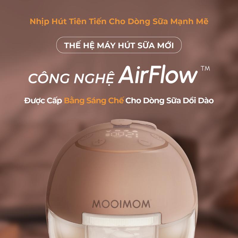 MOOIMOM Máy Hút Sữa Không Dây M3 Pro Air Flow - ảnh 3