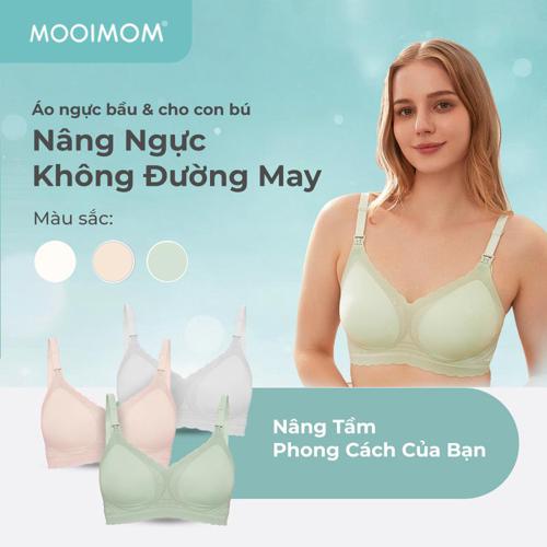 MOOIMOM Áo Ngực Bầu Và Cho Con Bú Nâng Ngực Không Đường May