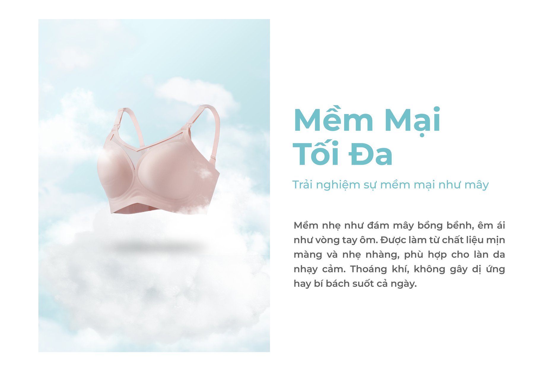 MOOIMOM Áo Ngực Bầu và Cho Con Bú Xuyên Thấu Không Đường May description image