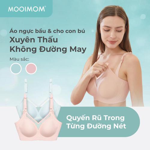 MOOIMOM Áo Ngực Bầu và Cho Con Bú Xuyên Thấu Không Đường May
