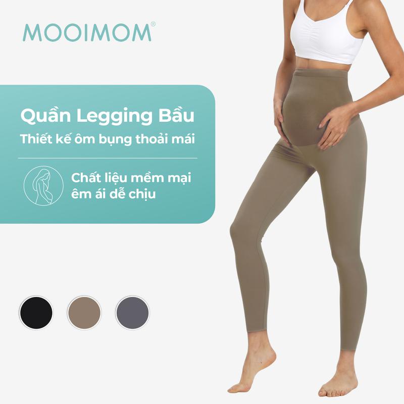MOOIMOM Quần Legging Bầu Thiết Kế Ôm Bụng Thoải Mái