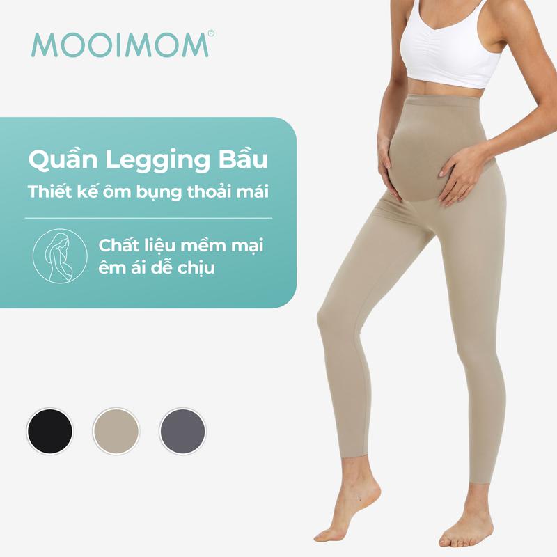MOOIMOM Quần Legging Bầu Thiết Kế Ôm Bụng Thoải Mái - ảnh 1