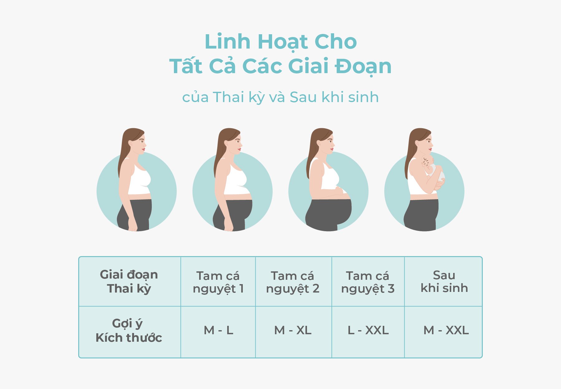 MOOIMOM Quần Legging Bầu Lửng Thiết Kế Ôm Bụng Thoải Mái description image
