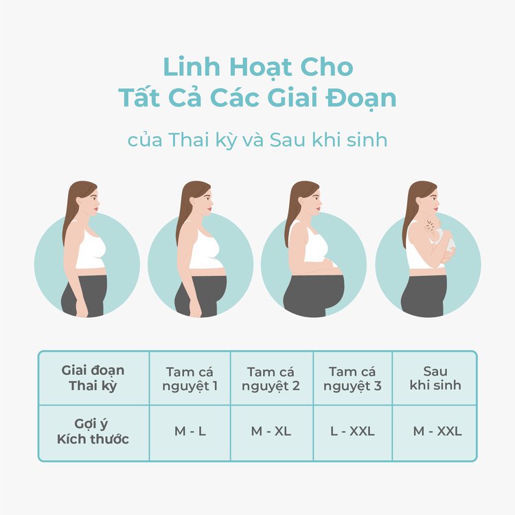MOOIMOM Quần Legging Bầu Lửng Thiết Kế Ôm Bụng Thoải Mái description image