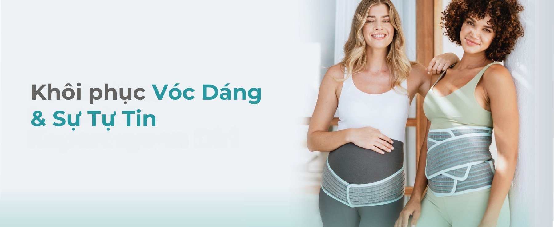 MOOIMOM Đai Hỗ Trợ Bụng 2 Trong 1 Vải Sợi Tre Cao Cấp description image
