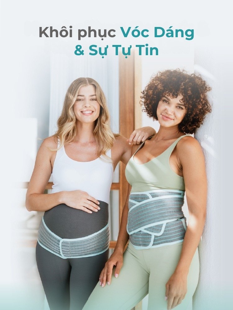 MOOIMOM Đai Hỗ Trợ Bụng 2 Trong 1 Vải Sợi Tre Cao Cấp description image