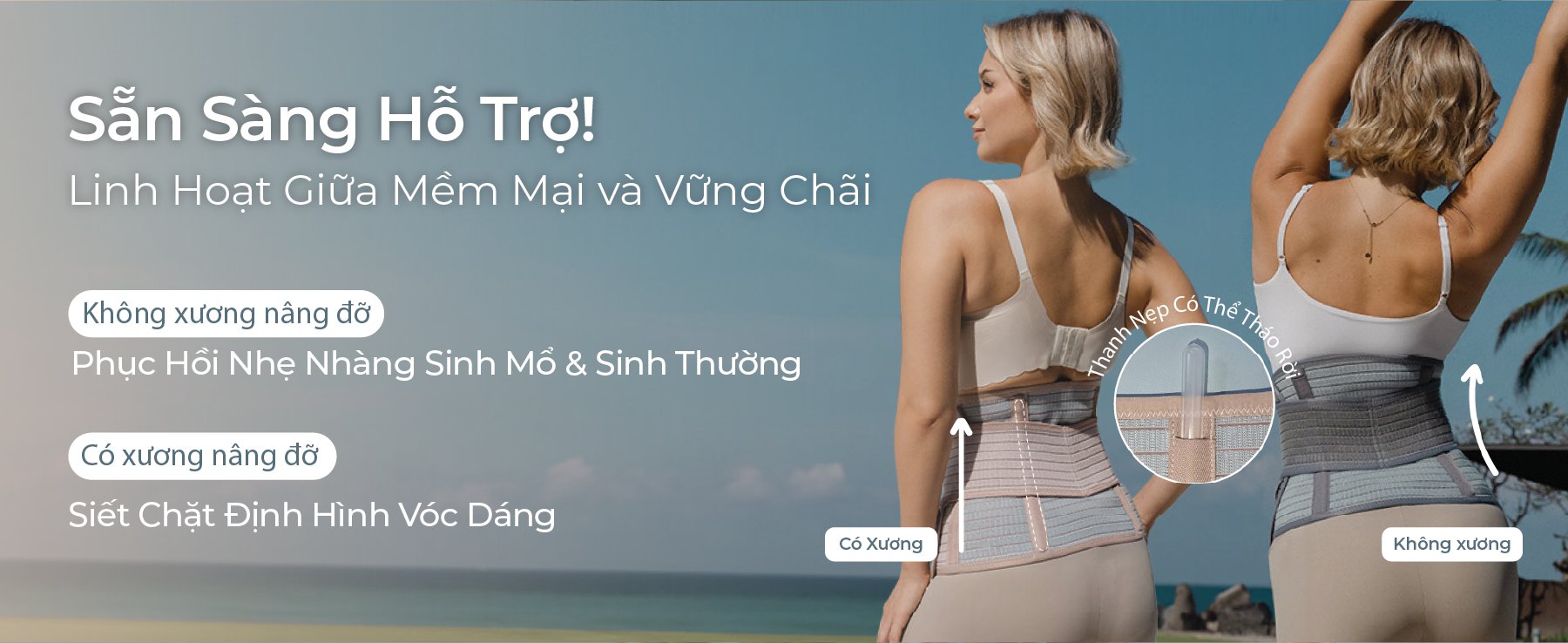 MOOIMOM Đai Nịt Bụng Sợi Tre Coolweave - Thế Hệ Mới description image