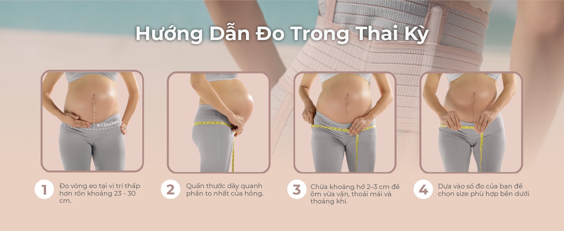 MOOIMOM Đai Nịt Bụng Sợi Tre Coolweave - Thế Hệ Mới description image