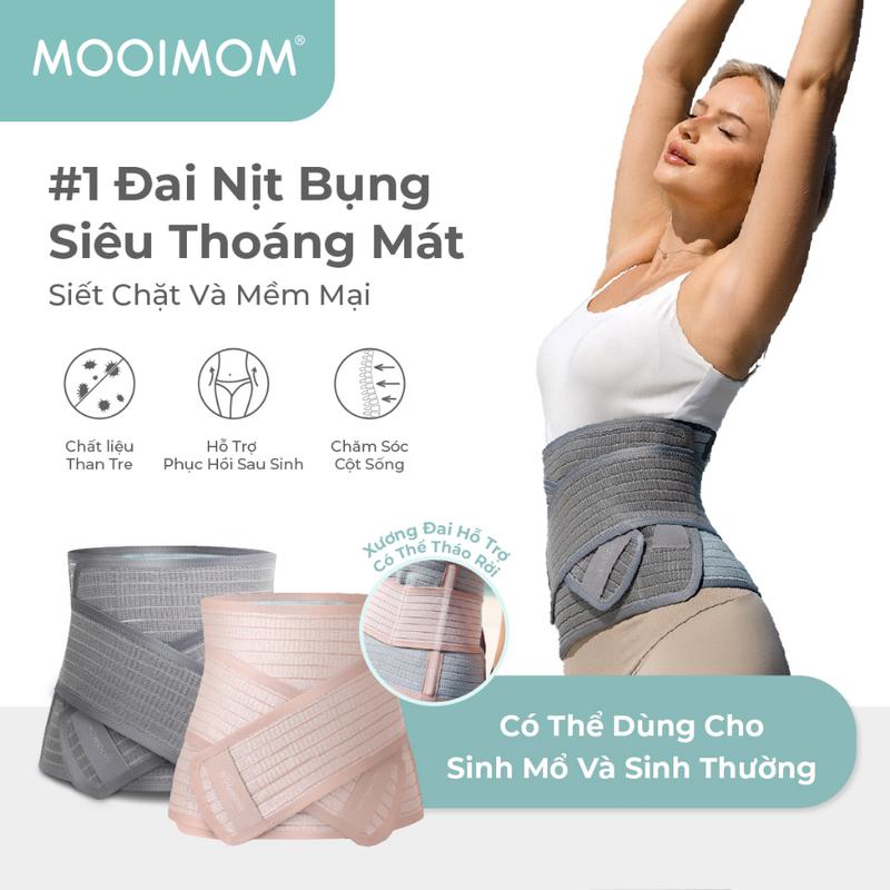MOOIMOM Đai Nịt Bụng Sợi Tre Coolweave - Thế Hệ Mới