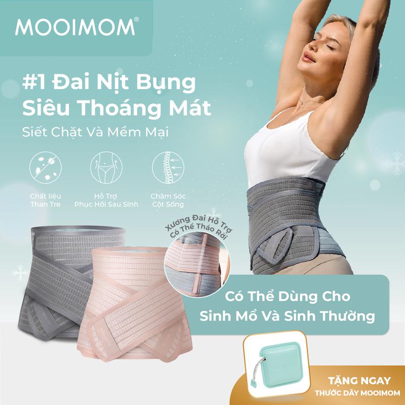 MOOIMOM Đai Nịt Bụng Sợi Tre Coolweave - Thế Hệ Mới