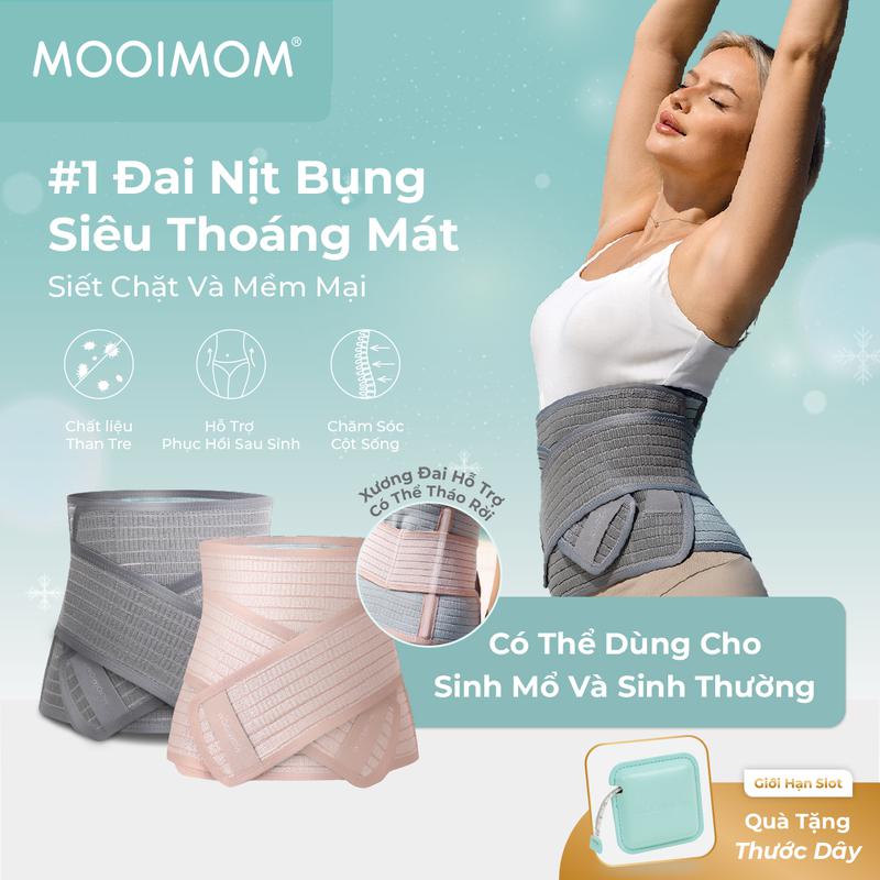 MOOIMOM Đai Nịt Bụng Sợi Tre Coolweave - Thế Hệ Mới
