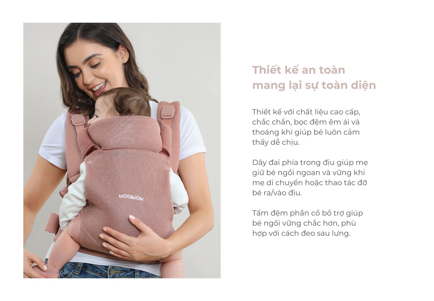 MOOIMOM Địu Em Bé Wonder Carrier - Wonder Carrier description image