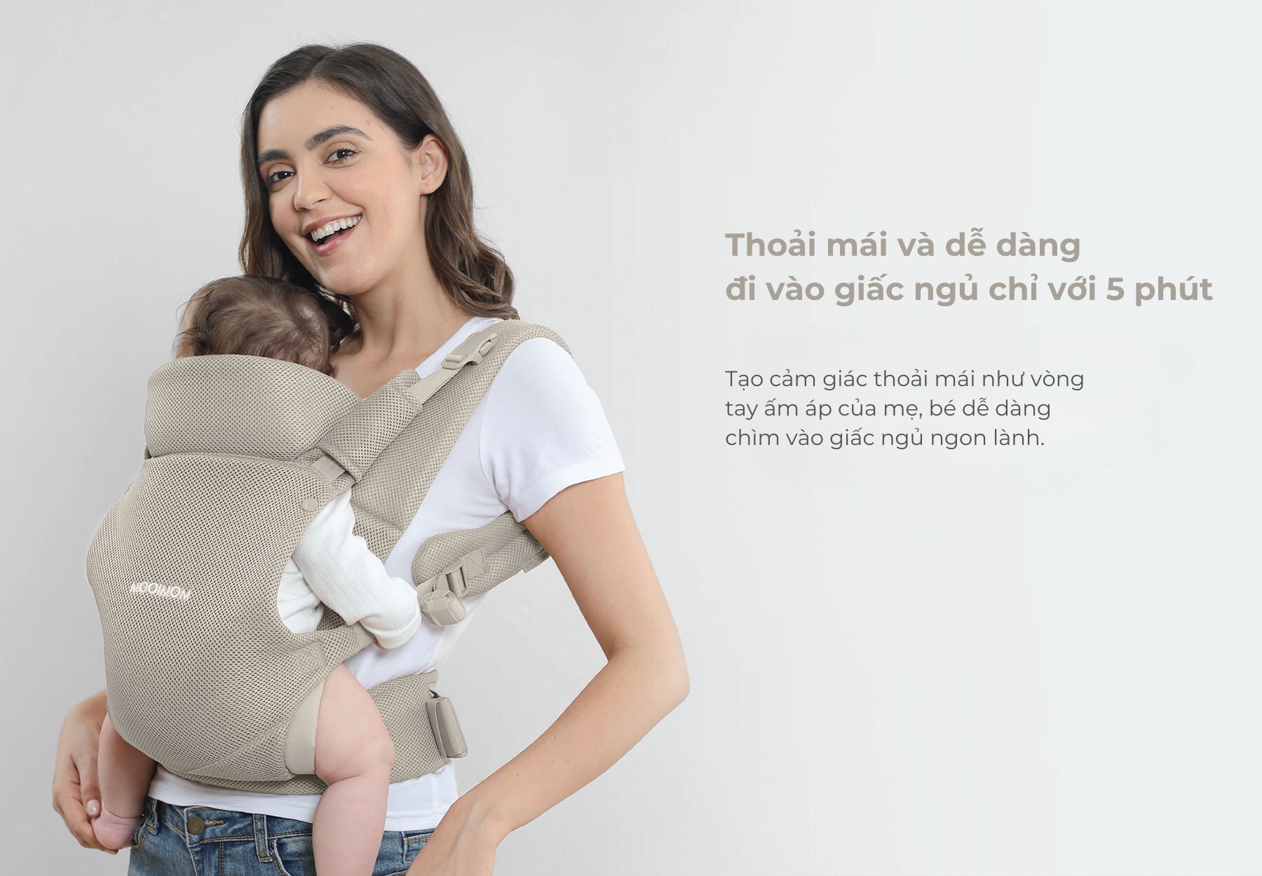 MOOIMOM Địu Em Bé Wonder Carrier - Wonder Carrier description image