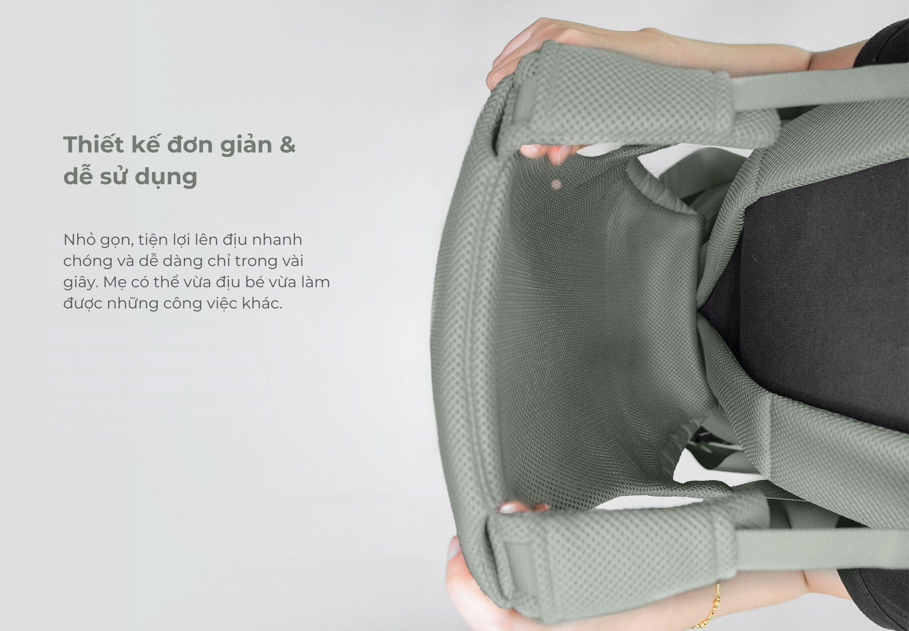 MOOIMOM Địu Em Bé Wonder Carrier - Wonder Carrier description image