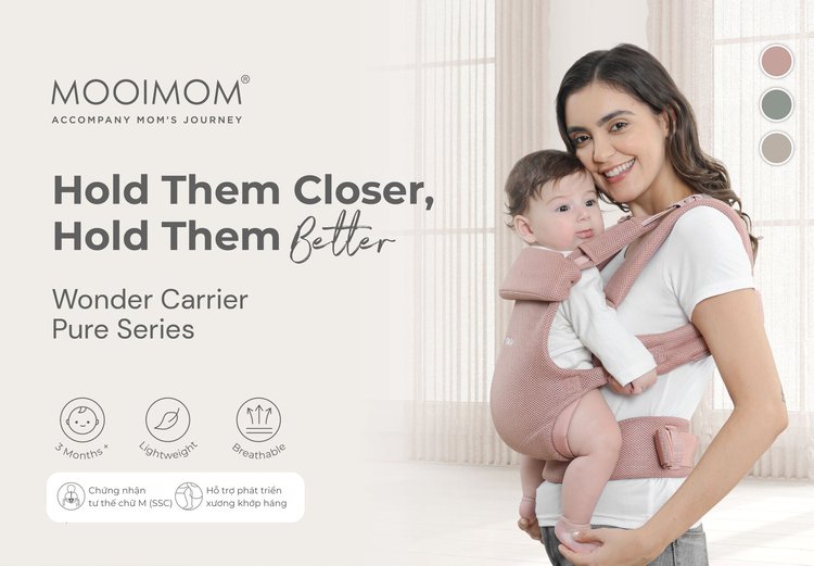MOOIMOM Địu Em Bé Wonder Carrier - Wonder Carrier description image