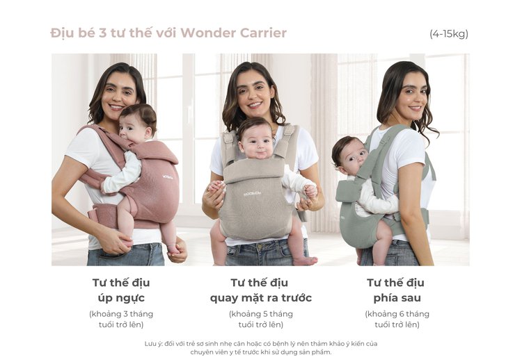 MOOIMOM Địu Em Bé Wonder Carrier - Wonder Carrier description image