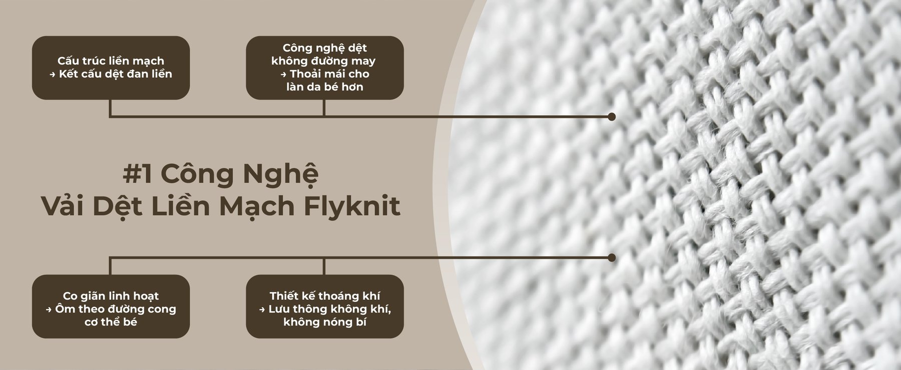 MOOIMOM Địu Em Bé Cao Cấp AiryKnit - AiryKnit Baby Carrier description image