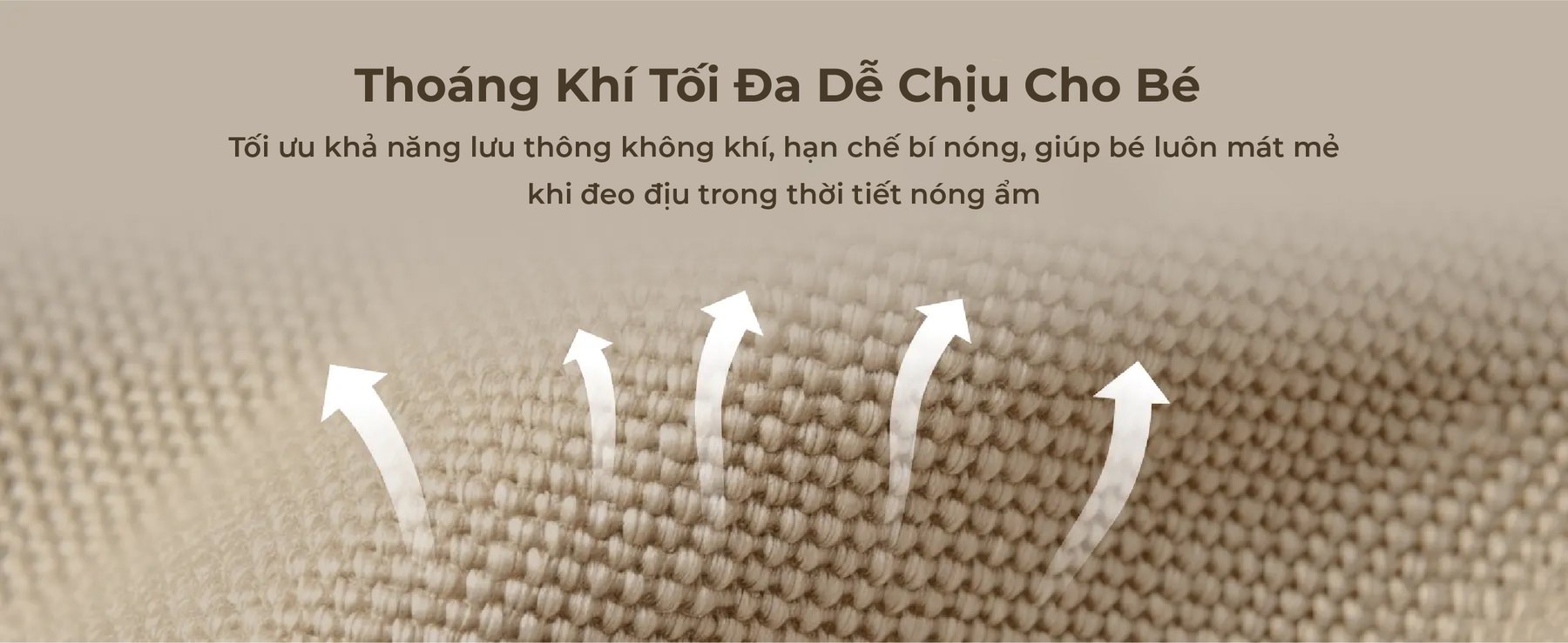 MOOIMOM Địu Em Bé Cao Cấp AiryKnit - AiryKnit Baby Carrier description image