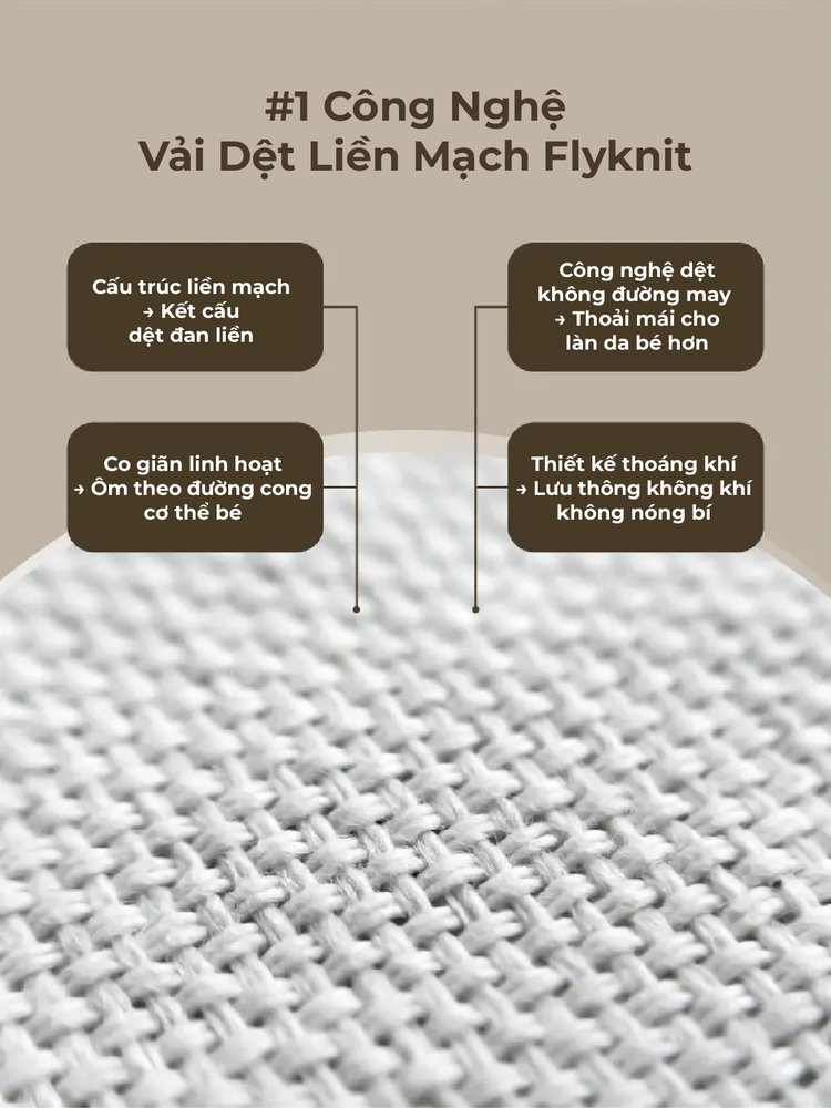 MOOIMOM Địu Em Bé Cao Cấp AiryKnit - AiryKnit Baby Carrier description image