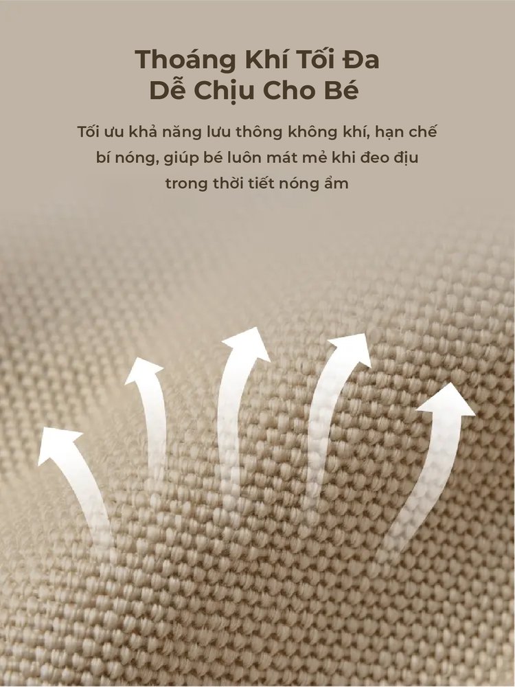 MOOIMOM Địu Em Bé Cao Cấp AiryKnit - AiryKnit Baby Carrier description image