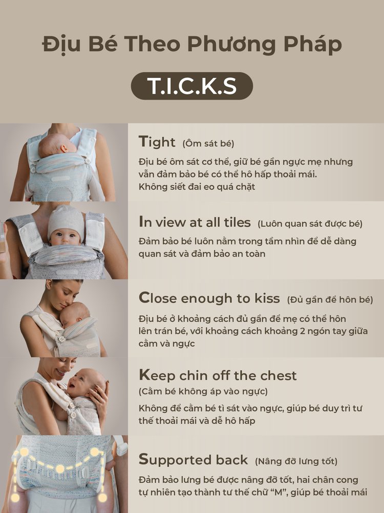 MOOIMOM Địu Em Bé Cao Cấp AiryKnit - AiryKnit Baby Carrier description image