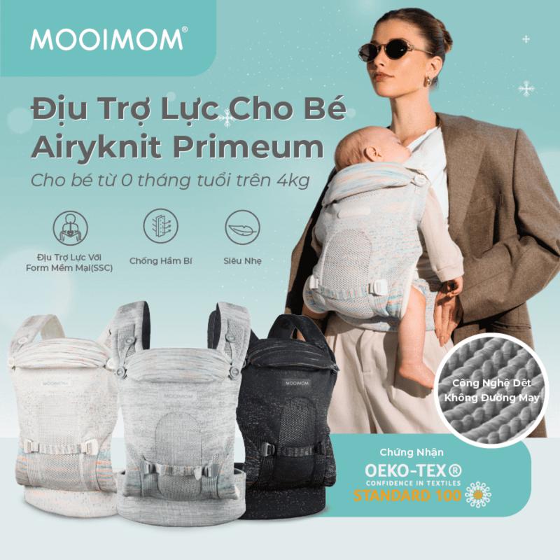 MOOIMOM Địu Em Bé Cao Cấp AiryKnit - AiryKnit Baby Carrier