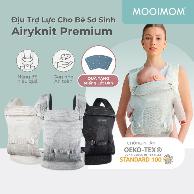 MOOIMOM Địu Em Bé Cao Cấp AiryKnit - AiryKnit Baby Carrier gallery